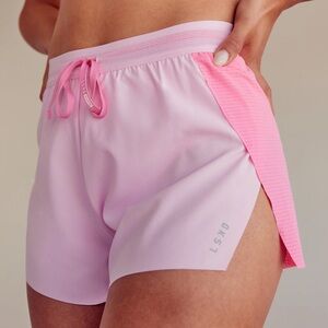 LSKD Accelerate 3” High-Rise Running Shorts - Candy Pink / Marshmellow